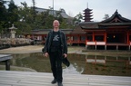Micha at the Itsukushima shrine.