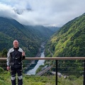 Looking down into the Yoshino river valley near Koboke on Route 32.
