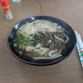 Lunch of wild mountain vegetables with udon.