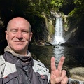 At Narusawa Falls on Route 420.