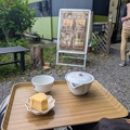 A small tea house near the Shiogō suspension bridge on Route 77.