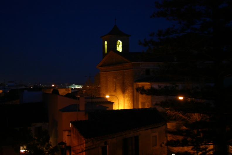 Local church at night