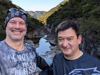 View of Ryuokyo gorge from a footbridge.